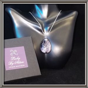 Amethyst Tree of life pendant and necklace.